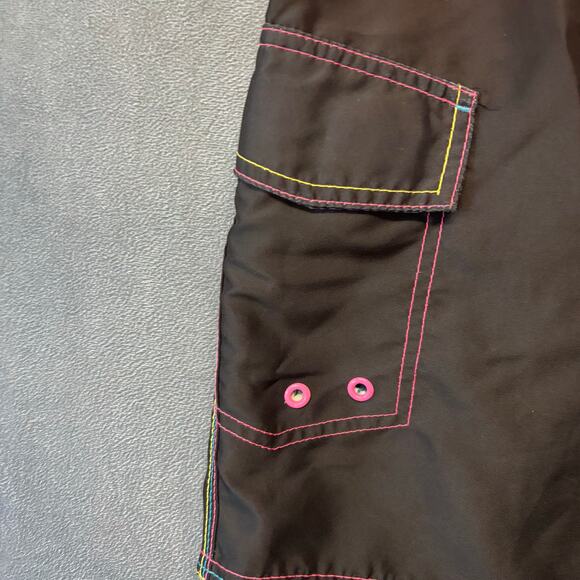 Vintage OP Ocean Pacific Board Shorts 34 Surf Swim Trunks Tropical Surfing Skate - Picture 8 of 16